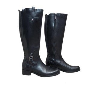 Blondo Womens Tall Riding Boots Black Leather Waterproof SZ 7